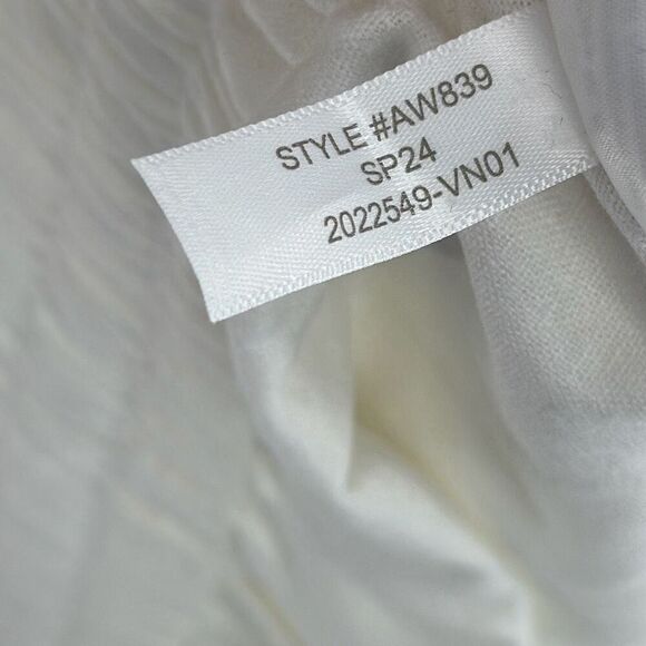 NWT J. Crew Womens White Linen-Cotton Blend Drawstring Straight leg Pant Size T2 - Picture 11 of 11